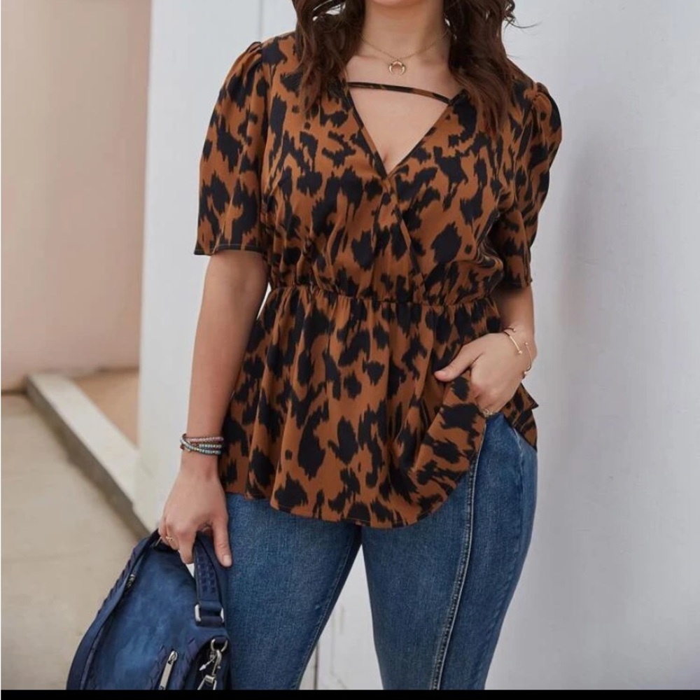 3XL all over print SHEIN PLUS